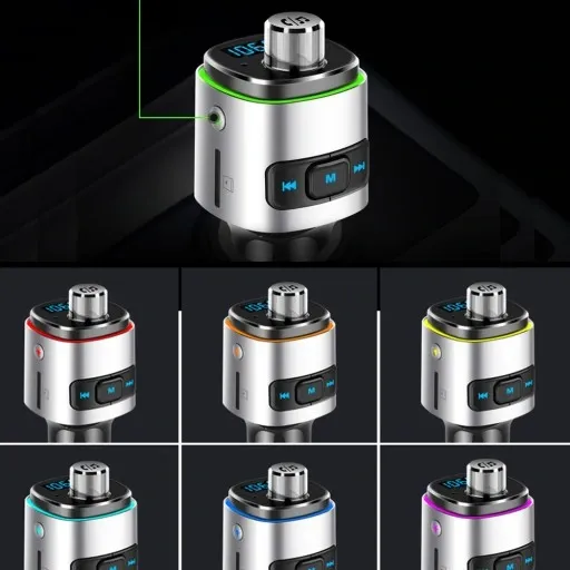 TRANSMITER FM BLUETOOTH ŁADOWARKA 2X USB SD QC 3.0 zdjęcie 3