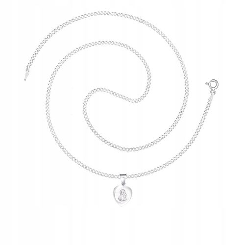 ŁAŃCUSZEK SREBRNY 925 MEDALIK D238 KOMUNIA 45CM na Arena.pl