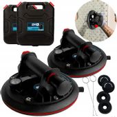 2x Przyssawka próżniowa uchwyt z pompką do płytek glazury szyb z manometrem