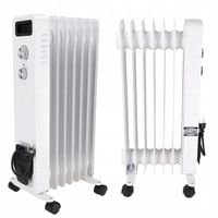 Grzejnik elektryczny Olejowy Termostat 1500W 7 Żeber Energooszczędny Mocny