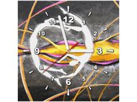 30X30CM ZEGAR WIRUJĄCE POSTACIE OBRAZ DREWNO
