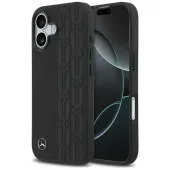 etui mercedes leather laurel leaves magsafe na iphone 17 - czarne