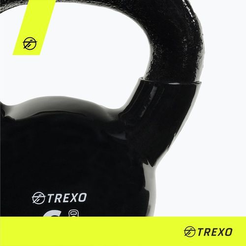 Kettlebell TREXO VKB12 12 kg Oznaczenie wagi Żeliwny Okrągły szeroki uchwyt na Arena.pl