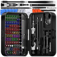 ZESTAW NARZĘDZI PRECYZYJNYCH XXL BITY ŚRUBOKRĘTY WKRĘTAKI 132 ELEMENTY ETUI