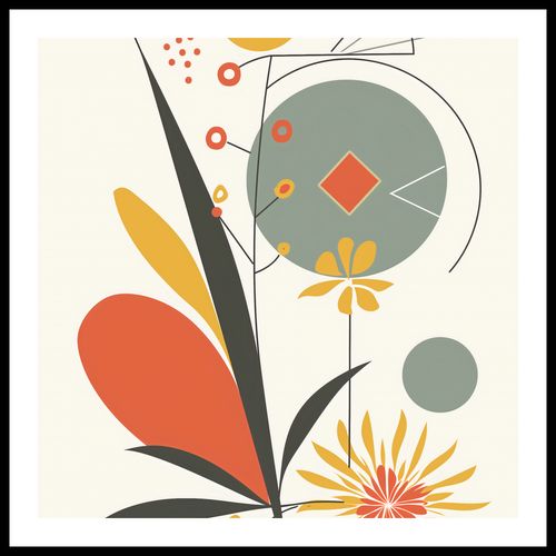 Plakat 50x50cm Geometryczny Ogród na Arena.pl