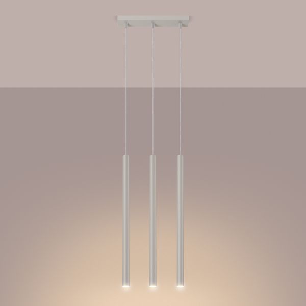 Lampa wisząca PASTELO 3 beżowa zdjęcie 3
