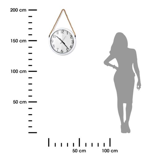 ZEGAR ŚCIENNY SHANNON WHITE 46 CM na Arena.pl