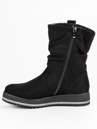 CZARNE BOTKI NA PLATFORMIE Rozmiar - 41 na Arena.pl