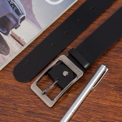 Skórzany pasek damski do spodni sukienki czarna skóra nat 4 cm na Arena.pl