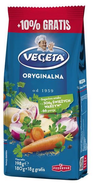 Podravka Przyrawa vegeta 180 g + 10% zdjęcie 1