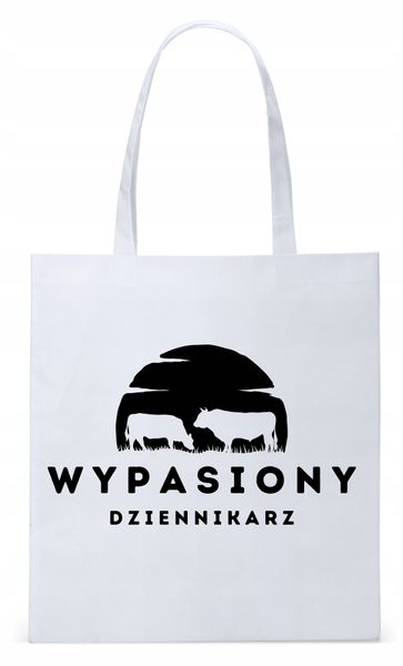 Dla Dziennikarza Prezent Torba Eco Biała Shopper Z Nadrukiem Ze Zdjęciem zdjęcie 1