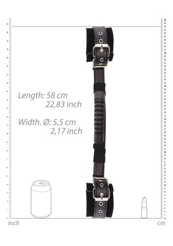 bonded leather hand cuffs with handle na Arena.pl