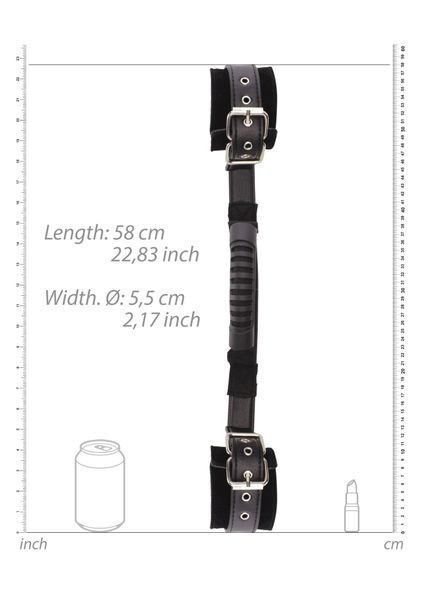 Bonded Leather Hand Cuffs With Handle zdjęcie 4