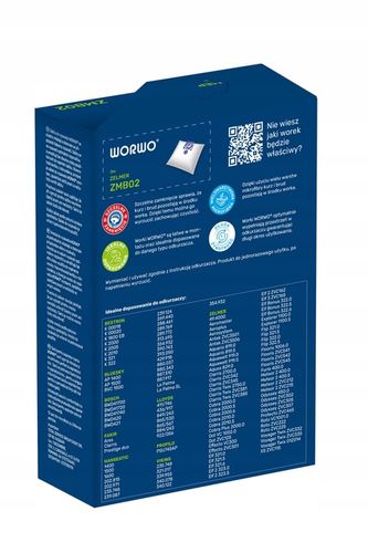 12x WORKI ODKURZACZA WORWO ZMB02K DO ZELMER ODYSSEY ELF METEOR na Arena.pl