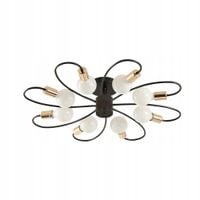 Creative 8 Heads LED ceiling light Black gold Lampa wisząca