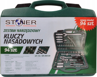 ZESTAW KLUCZY NASADOWYCH KLUCZE NASADOWE TORX 94 + KLUCZE PŁASKO OCZKOWE