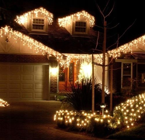 SOPLE FLASH 500 LED ZEWNĘTRZNE BIAŁE CIEPŁE CHOINKOWE lampki z Flashem na Arena.pl