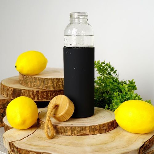 Butelka SZKLANA na napoje wodę sok lemoniadę koktajl smoothie bidon 0.6L na Arena.pl