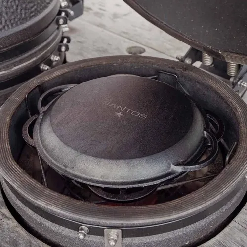 Kazan żeliwny z pokrywką 28,2 x 32 x 11,5 cm Santos 901317 na Arena.pl