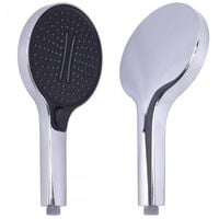 Słuchawka prysznicowa srebrna 3 funkcyjna uniwersalna natryskowa mocna duża