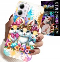ETUI DO MOTOROLA MOTO G14 - KRÓLICZKI, ŚWIĄTECZNE, KRÓLIK, WIELKANOC