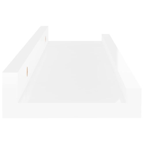 Półki ścienne 2 szt. połysk białe 40x9x3cm VidaXL na Arena.pl