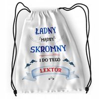 Plecak Dla Lektora Sportowy Szkolny Worek Z Nadrukiem Ze Zdjęciem