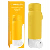 Butelka filtrująca szklana bidon na wodę z filtrem WESSPER B2 ACTITEX