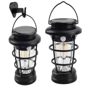 Lampa solarna kempingowa latarnia ogrodowa usb czujnik ruchu zmierzchu