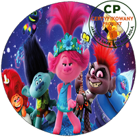 Opłatek na tort Trolls Trolle