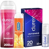DUREX Żel intymne ZESTAW Romantyczny Wieczór Potęgujący Do Sexu i Masażu