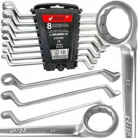 KLUCZE OCZKOWE ODGIĘTE WYGIĘTE 6-22mm 8 szt ZESTAW KLUCZY OCZKOWYCH