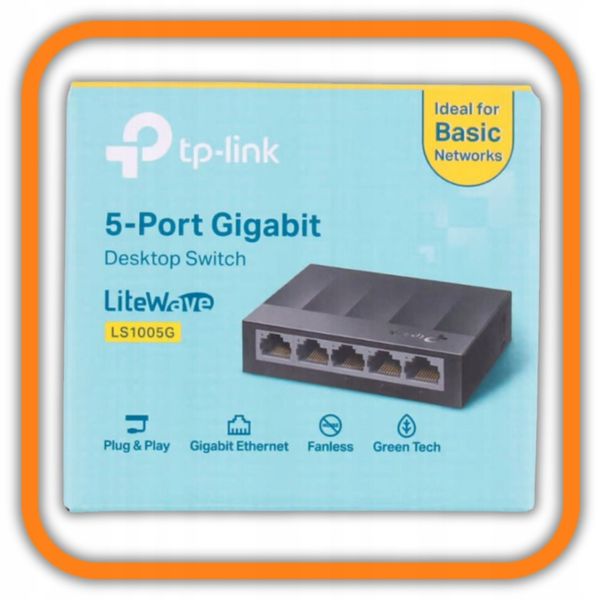 ENERGOOSZCZĘDNY SWITCH Tp-Link LS1005G 5x1GBit 1GB SWITCH SIECIOWY KOMPAKT zdjęcie 7