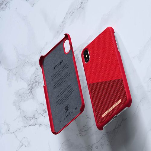 Materiałowe etui do iPhone Xs Max (Red) #0 na Arena.pl