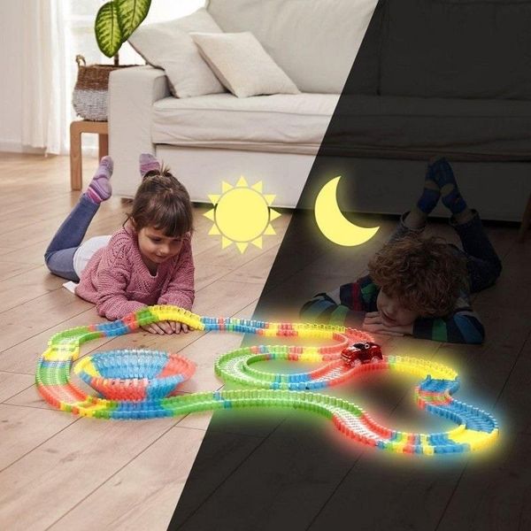 Tor Samochodowy Świecący 360el Glow Tracks 2 Autka zdjęcie 13