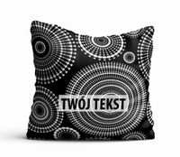 Poduszka Dekoracyjna GEOMETRYCZNA z Twoim napisem  G02