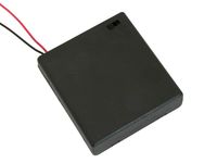 Pojemnik na baterie typR6x4 IIII+pokrywka+przełącznik