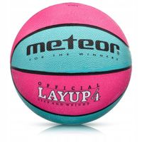 METEOR PIŁKA DO KOSZYKÓWKI LAYUP 4 RÓŻOWO/NIEBIESK
