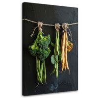 Obraz do kuchni restauracji baru jadalni, Brokuł i Fasola 60x90
