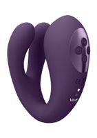 yoko   triple action vibrator dual prongs with clitoral pulse wave