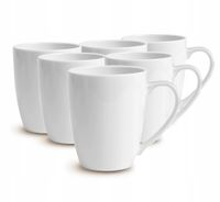 2 x Zestaw 6 kubków porcelanowych 360 ml wzór Classic białe kubki kawy herb