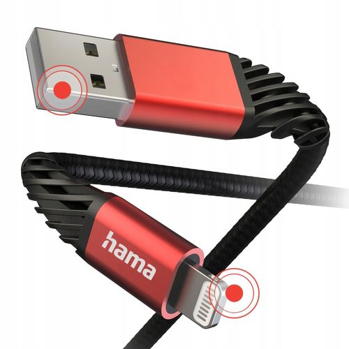Kabel HAMA Ładujący/data Extreme USB-A - Lightning 1.5m na Arena.pl