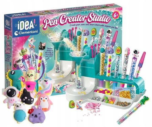 FABRYKA DŁUGOPISÓW Clementoni Zestaw Kreatywny z Akcesoriami Dekoracjami na Arena.pl