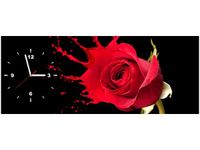 100X40CM ZEGAR RÓŻANY PLUSK OBRAZ