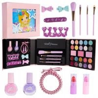 Zestaw Kosmetyki Dzieci Do Malowania Makijażu Paznokci Make UP Kosmetyczka