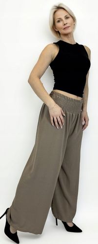 SZEROKIE luźne SPODNIE damskie KULOTY proste KOLORY na Arena.pl