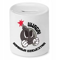 Skarbonka Dla Dziewczyny Bombowa Dziewczyna Z Nadrukiem Ze Zdjęciem