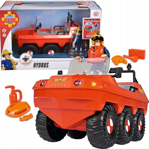 STRAŻAK SAM POJAZD HYDRUS Z FIGURKĄ ELVIS + AKCES. SAMOCHÓD TERENOWY na Arena.pl