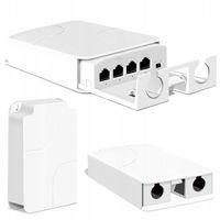 REPEATER POE 4X RJ45 ZEWNĘTRZNY IP55 10/100MBPS 30W VLAN DO KAMER AP LAN