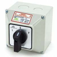 ŁĄCZNIK KRZYWKOWY 32A LEWO PRAWO W OBUDOWIE IP65